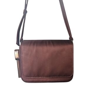 EDIE PARKER | Burn Leather Crossbody Bag Brown Minimal Shoulder Bag